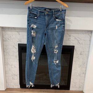 Express Women's Ripped Ankle Jeans - Blue 3 for $20